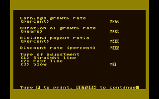 Stock Analysis atari screenshot